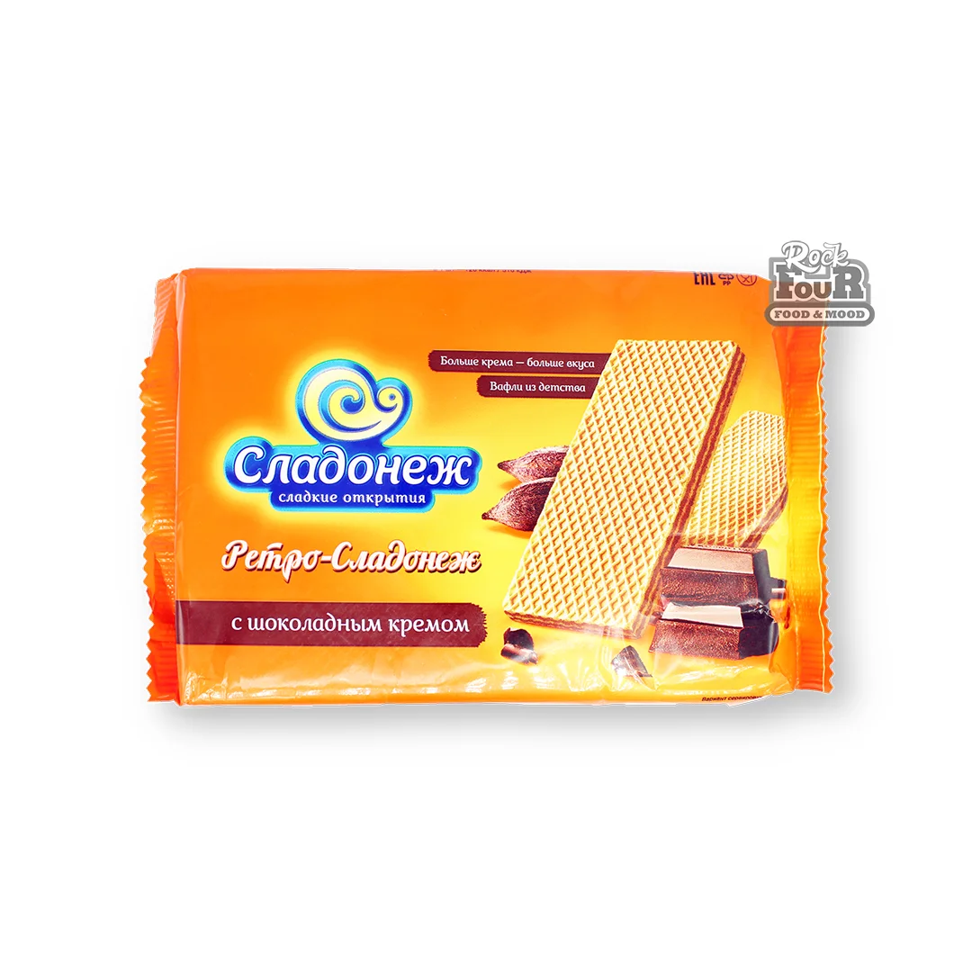 Waffles "Sladonezh-Retro" with chocolate cream 300g